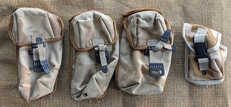 3x Magazintaschen Gewehrmagazine und Granate - British Army