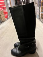 Stiefel leder schwarz mit Abstaz