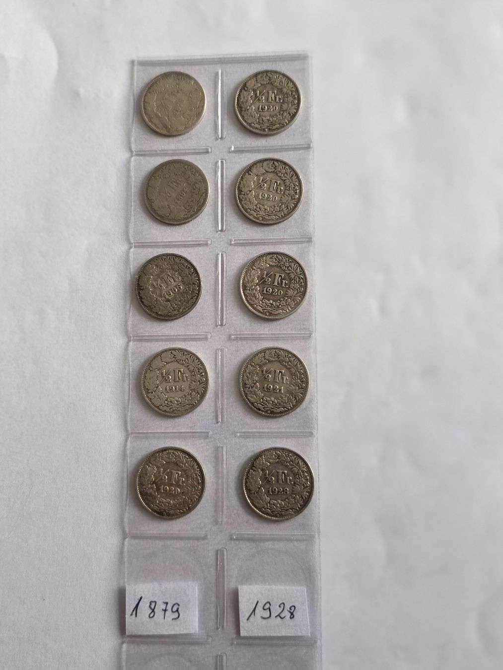 Tutti le monete: 50 centimes 1879 - 1928 – Usato da Concise venduto da coolinvest 4