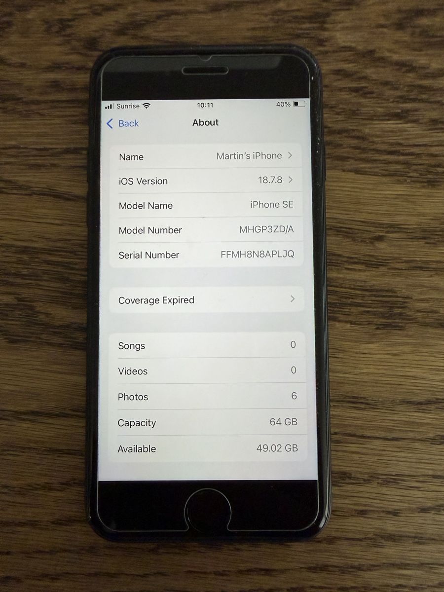 Apple Portables: iPhone SE 64 GB used – Neuf (Voir description) à Rotkreuz par MartinLF 6