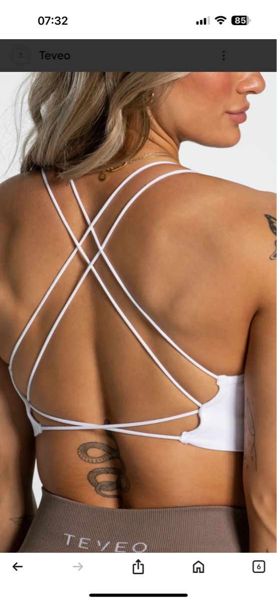 Teveo Top: Everday Backless Top Teveo weiss – Nuovo (secondo la descrizione) da Staufen venduto da GiuliettaD 1