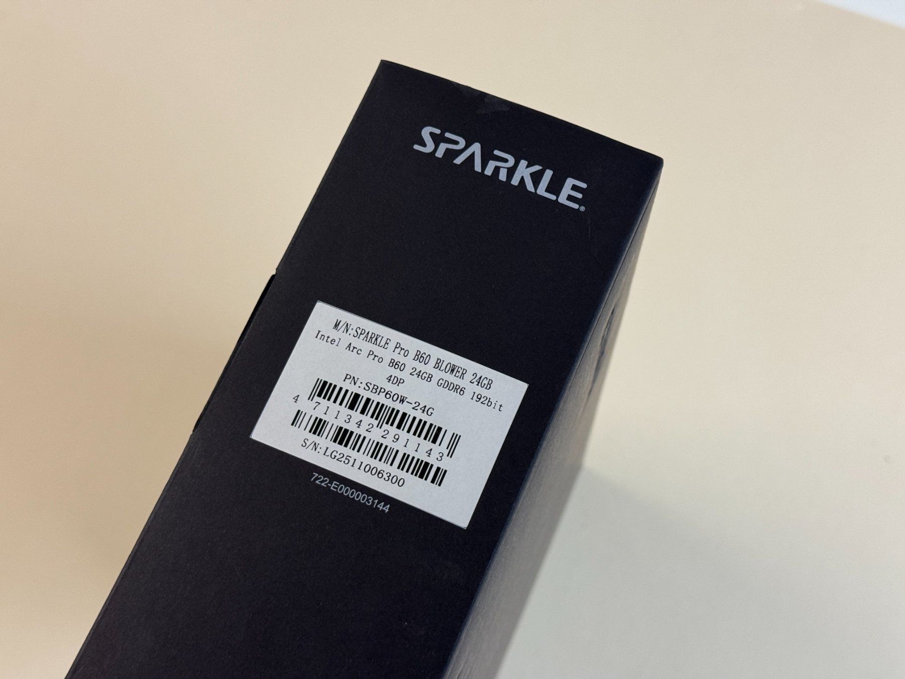 Schede grafiche: SPARKLE Pro B60 BLOWER 24GB Grafikkarte – Nuovo e nell'imballaggio originale da Basel venduto da Archi40 3