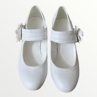Weisse Keilabsatz Schuhe