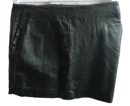 Gonne: ca.Gr. 38 Mini ECHT LEDERROCK Bund-->40cm L38cm low waist – Usato da Basel venduto da FRAU.ZAUBER.MOND