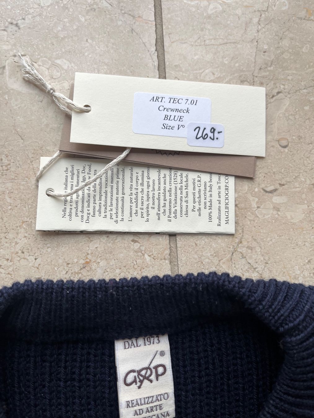 Pullover & Sweatshirts: GRP Merino Crewneck Blue - V Large – Gebraucht aus Wangen b. Olten von ricochet56 1