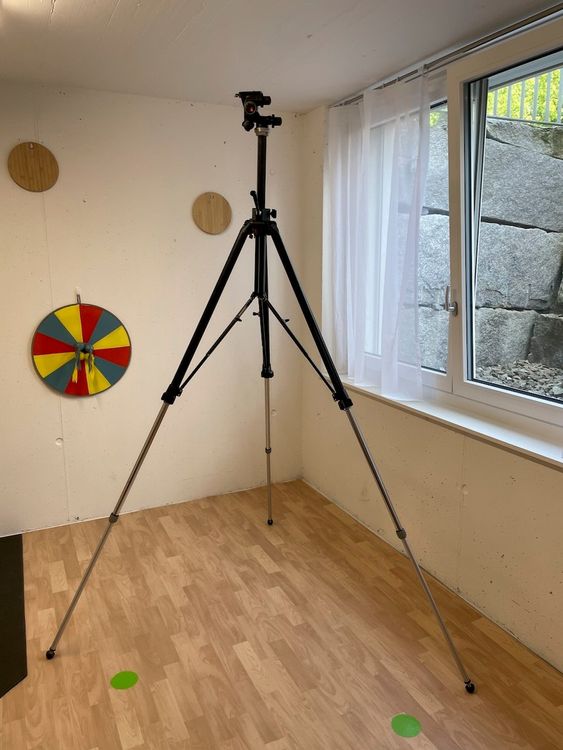 Manfrotto Treppiedi & Teste: Manfrotto 058B Stativ + Stativkopf 410 Neigekopf + Tasche – Usato da Malters venduto da phi_f69q 4