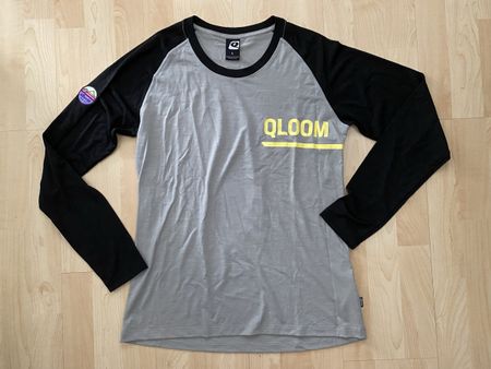 Qloom Longsleeve Shirt Gr. L Grau/Schwarz NEU