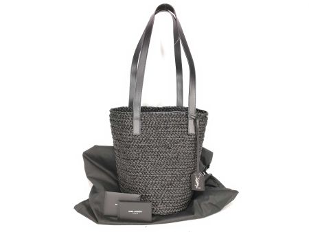 SAINT LAURENT Raffia bucket bag