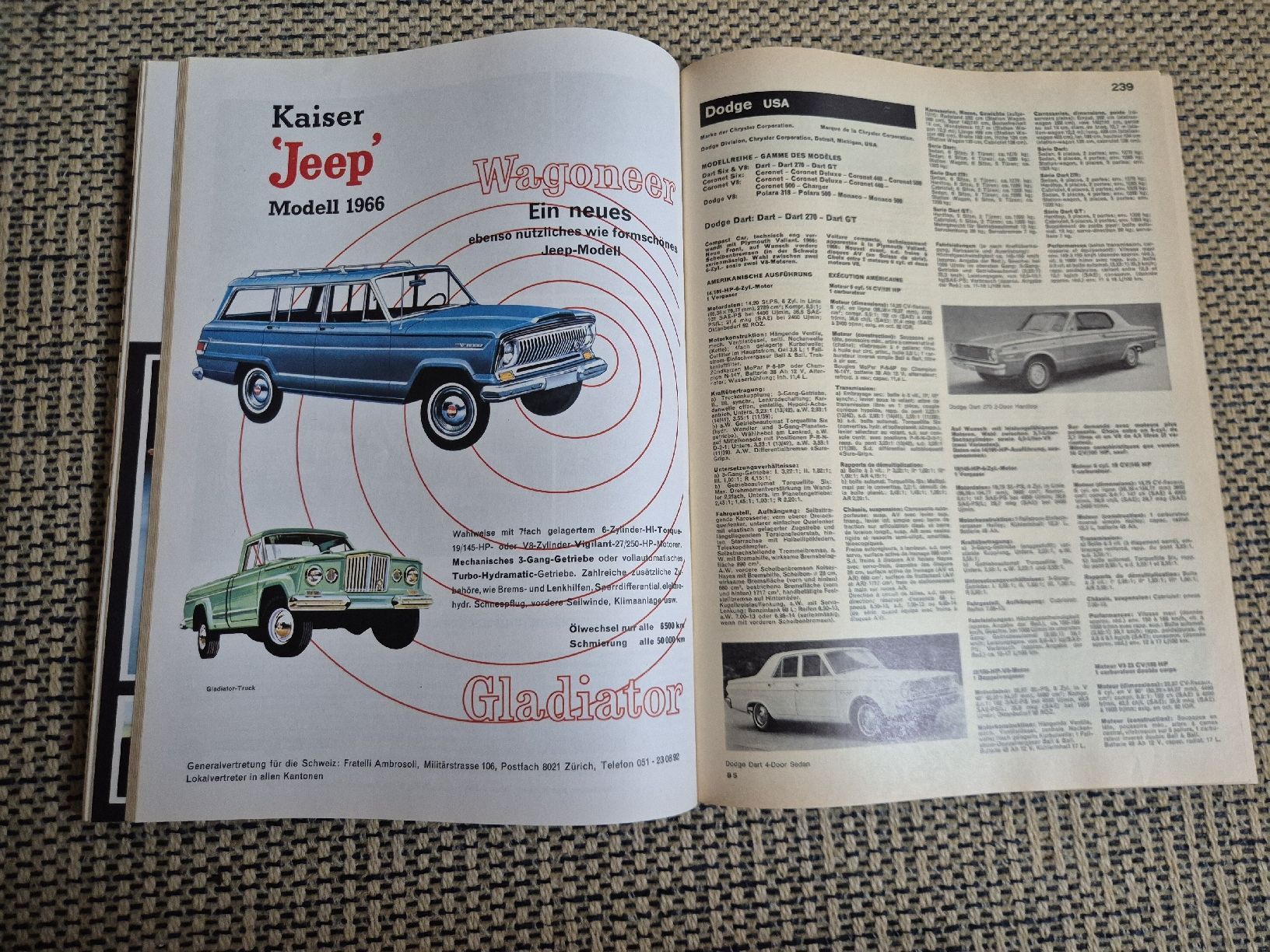 Bücher: Automobil Revue Katalog 1966 – Gebraucht aus Frutigen von Timowyssen 2