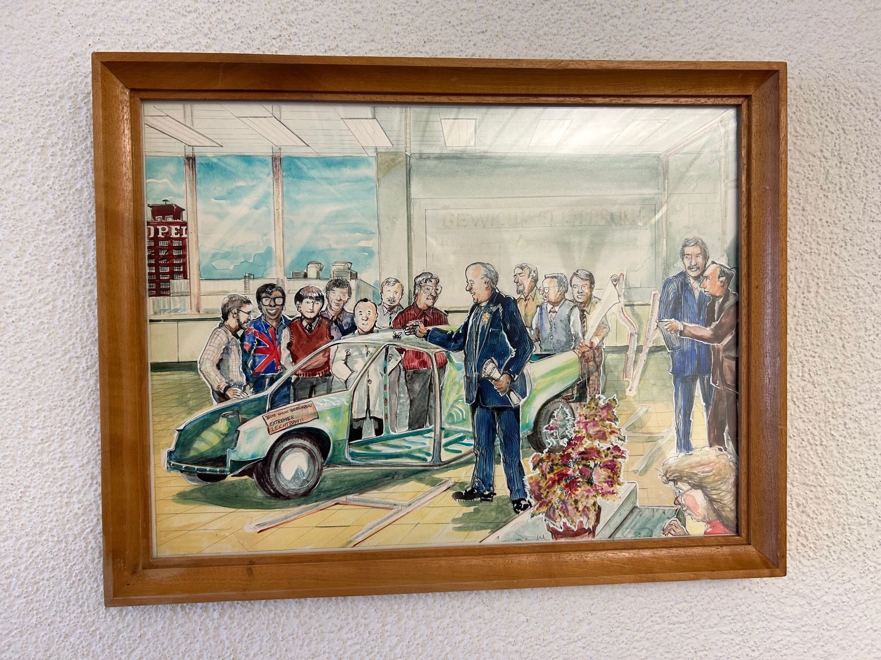 Dipinti: Auto Prototyp Präsentation Original handgemalt – Usato da Rheineck venduto da emma.gut 3