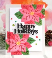Waffle Flower 2er Set Stanzschablonen  ** Happy Holidays **