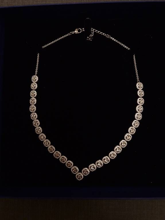 Catenine: Original Swarovski Collier Silber – Nuovo e nell'imballaggio originale da Schaffhausen venduto da RK205