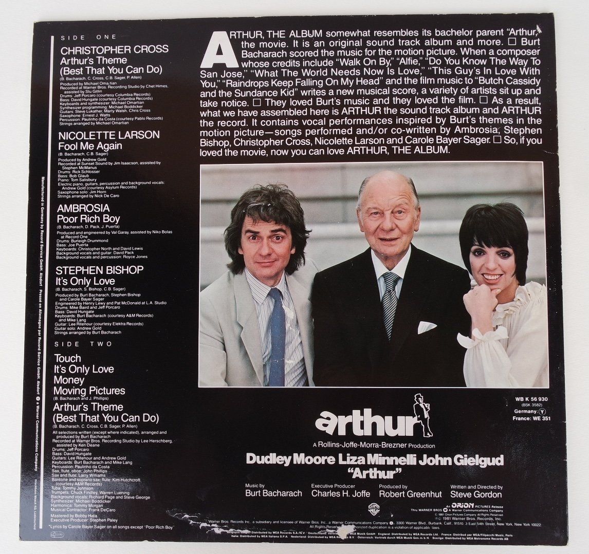 Dischi in vinile: arthur    Film – Usato da Castelrotto venduto da sepiadesign 1