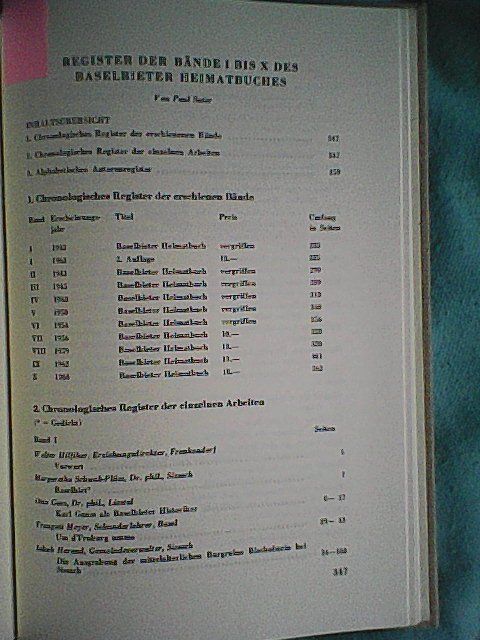 Libri: Baselbieter Material, Band anfragen – Usato da Rümlang venduto da Vuvuzella 2