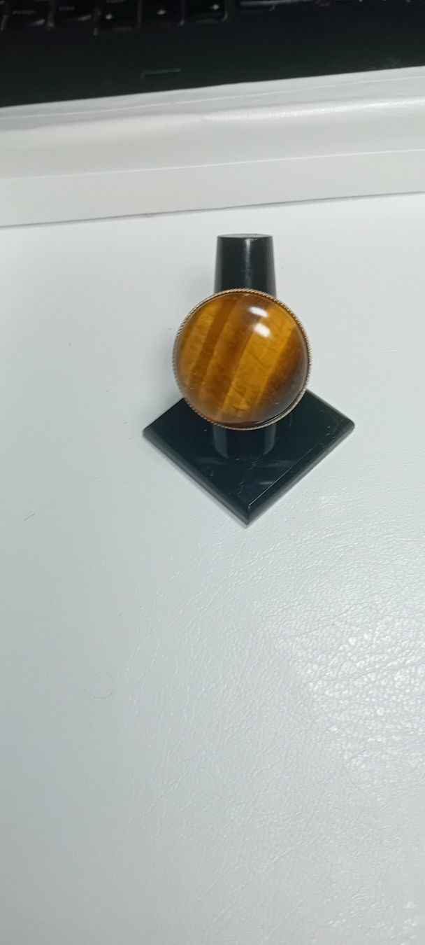 Anelli: ring edelsthal mit tiegeraugen,,,glanzig – Nuovo (secondo la descrizione) da Basel venduto da bij_5hqd 6