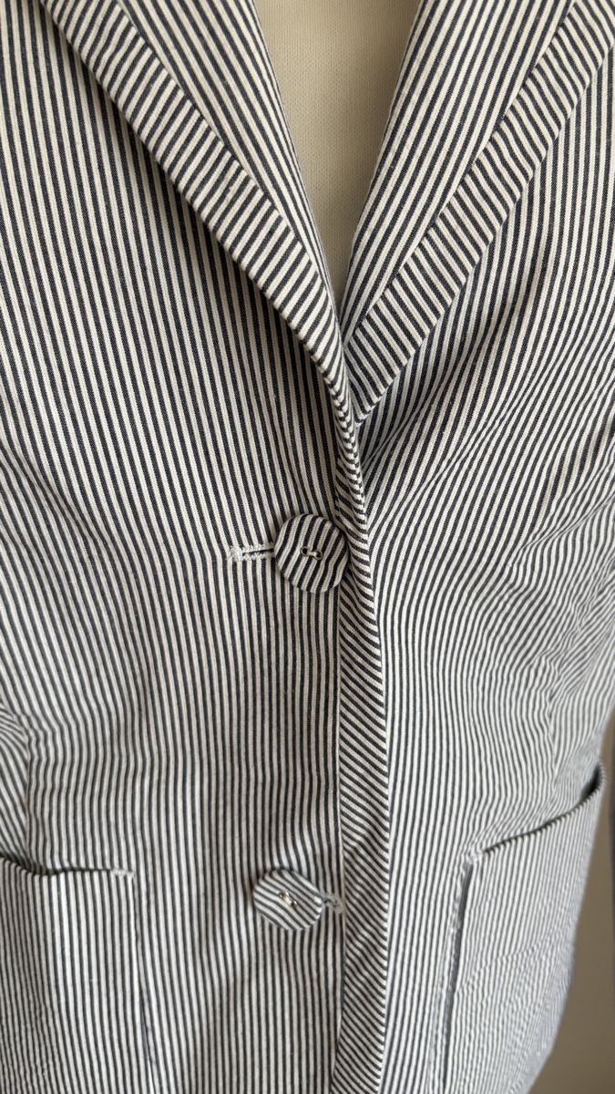 C&A Vestes: Blazer striped navy white 40 Baumwolle M – D'occasion à Rheinfelden par nad_6hrl 1