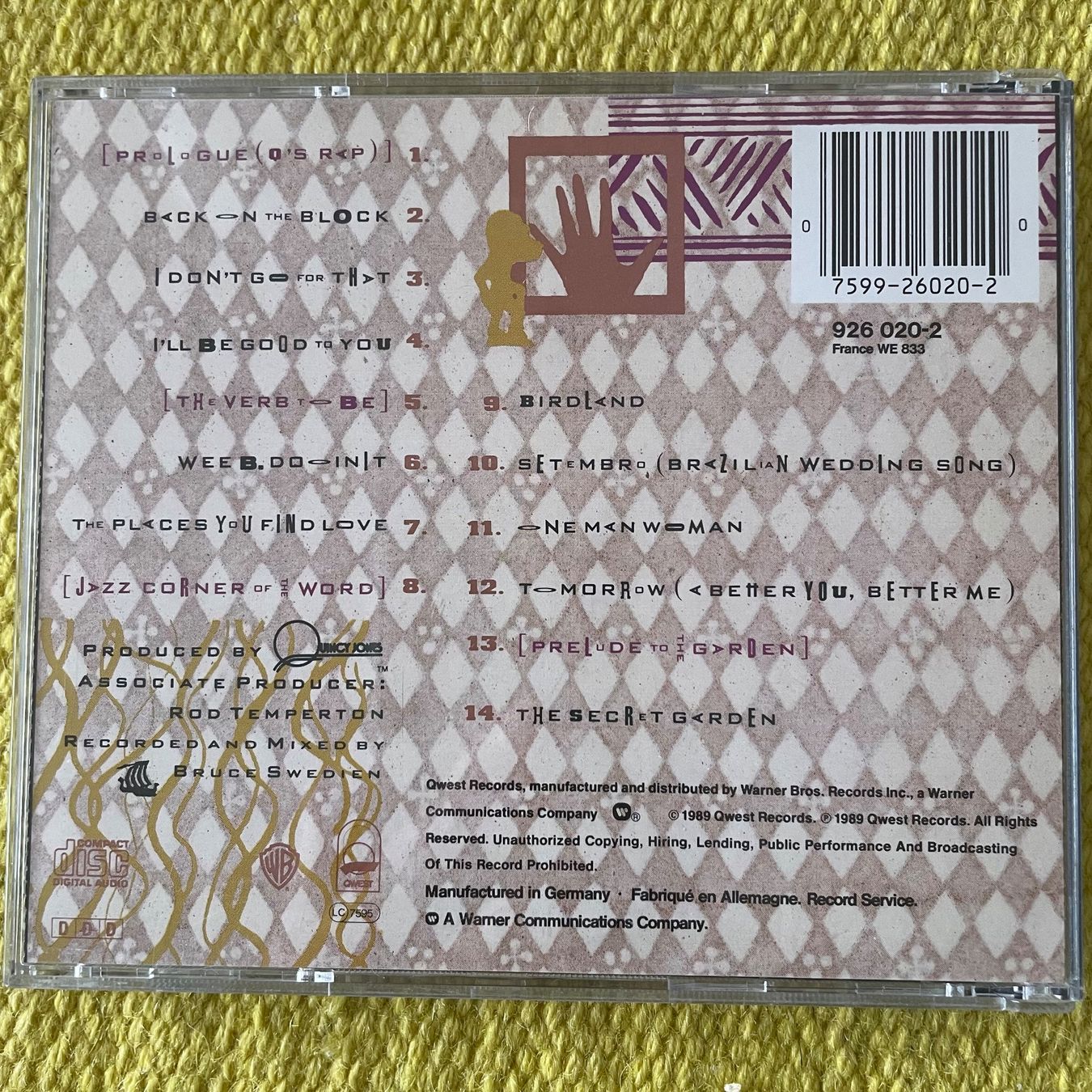CD: QUINCY JONES-BACK ON THE BLOCK – Usato da Rorschacherberg venduto da CD-Roli 1