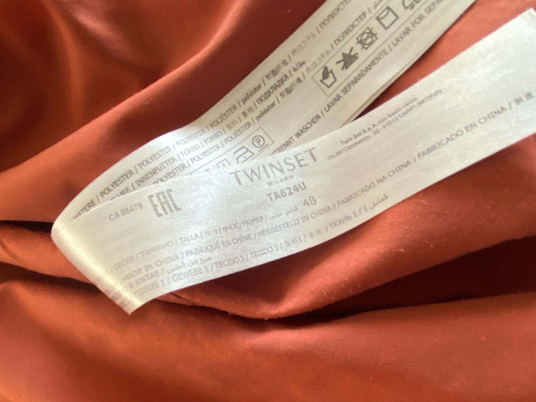 Twinset Jacken: Edel Trainer-JackeTWINSET, Gr. 44, rot/lachs, Gr. 44 – Gebraucht aus Gümligen von Primeselection 7