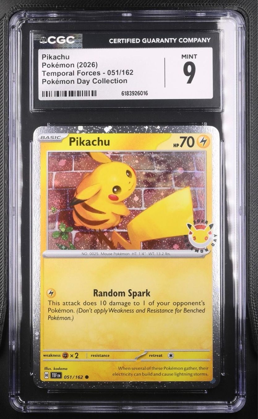 Pokémon Sammelbilder & Trading cards: Pikachu #051/162 CGC 9 – Neu (gemäss Beschreibung) aus Niedergösgen von SwissPokeCards