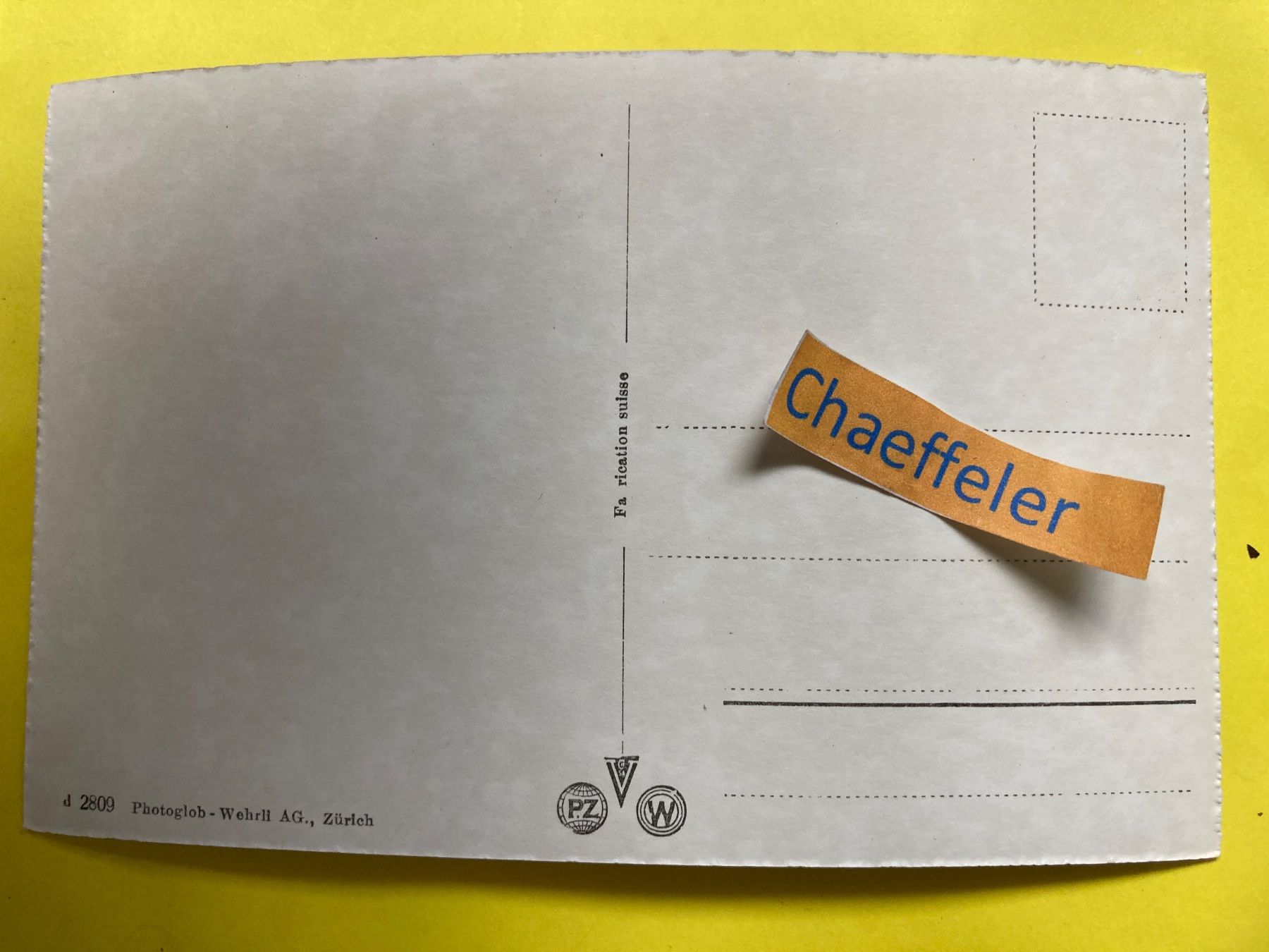 Cartoline postali: Bremgarten – Usato da Zürich venduto da Chaeffeler 1
