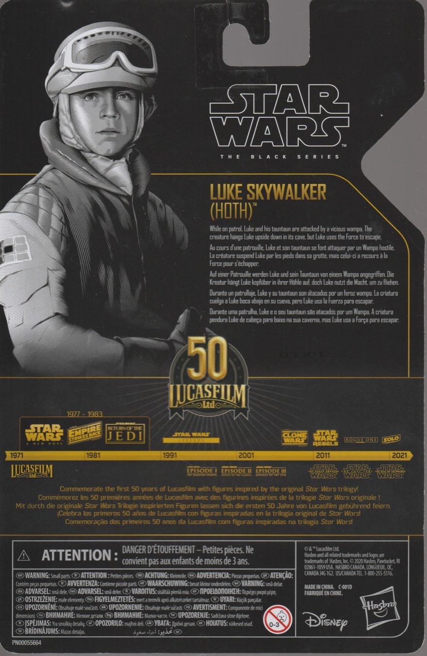 Star Wars Figuren: LUKE SKYWALKER ( HOTH )15 cm STAR WARS ACTION FIGURE Black s – Neu und originalverpackt aus Vezia von Aquarius_Age 1