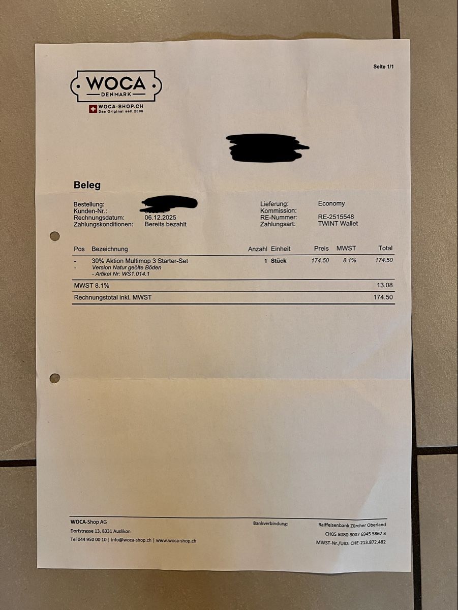 Sonstiges für Haushalt & Wohnen: WOCA Multimop Starter-Set – Neu (gemäss Beschreibung) aus Winterthur von Concorde12 5