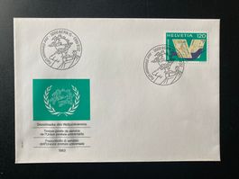 FDC Dienstmarke Weltpostverein 1983