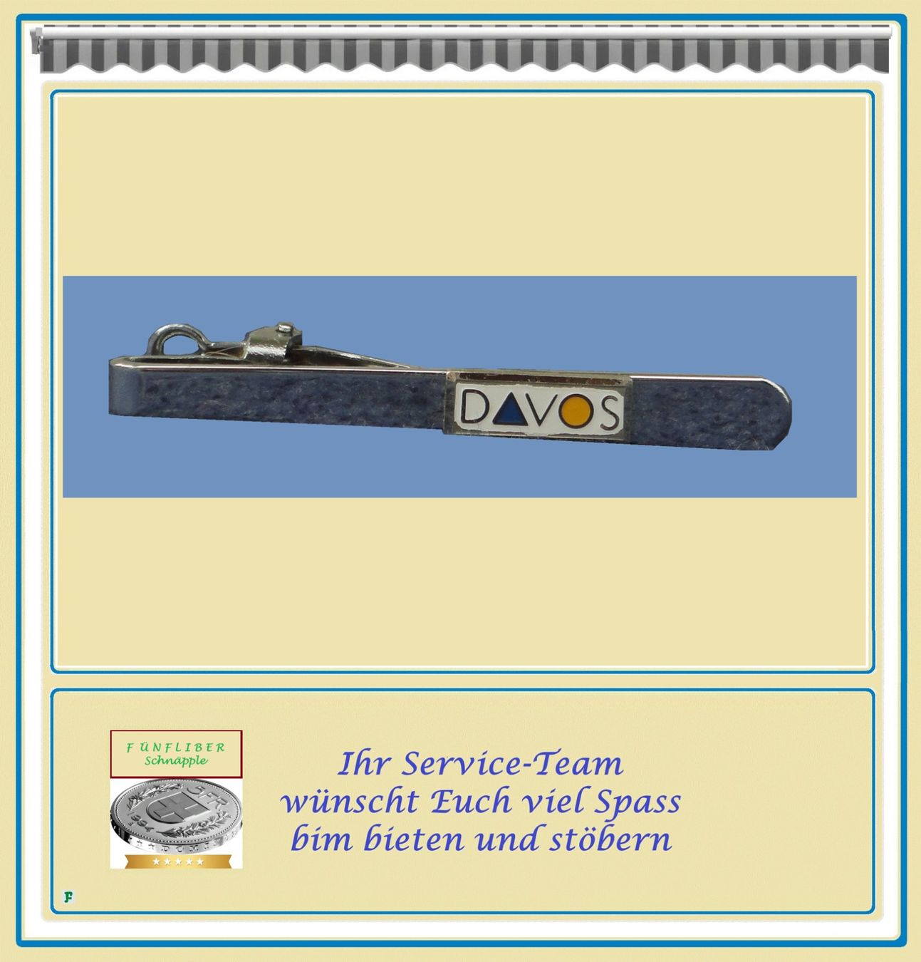 Plaketten & Abzeichen: „DAVOS” • Krawattennadel – Neu (gemäss Beschreibung) aus Münchwilen TG von FDOF_SHOP 2