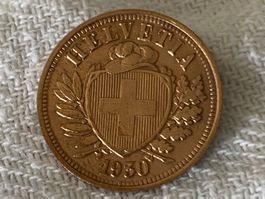 2 centimes/rappen 1930
