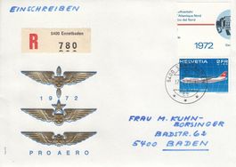 1972 F47 Swissair Jumbo Jet ET chargé Ennetbaden