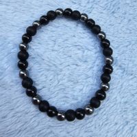 Neu Armband mixed black stone
