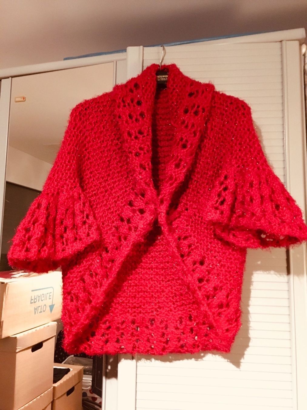 Bolero: Strickjacke Hand-gestrickt Gr. 44 - 46 – Usato da Bellinzona venduto da LuganoBoutique