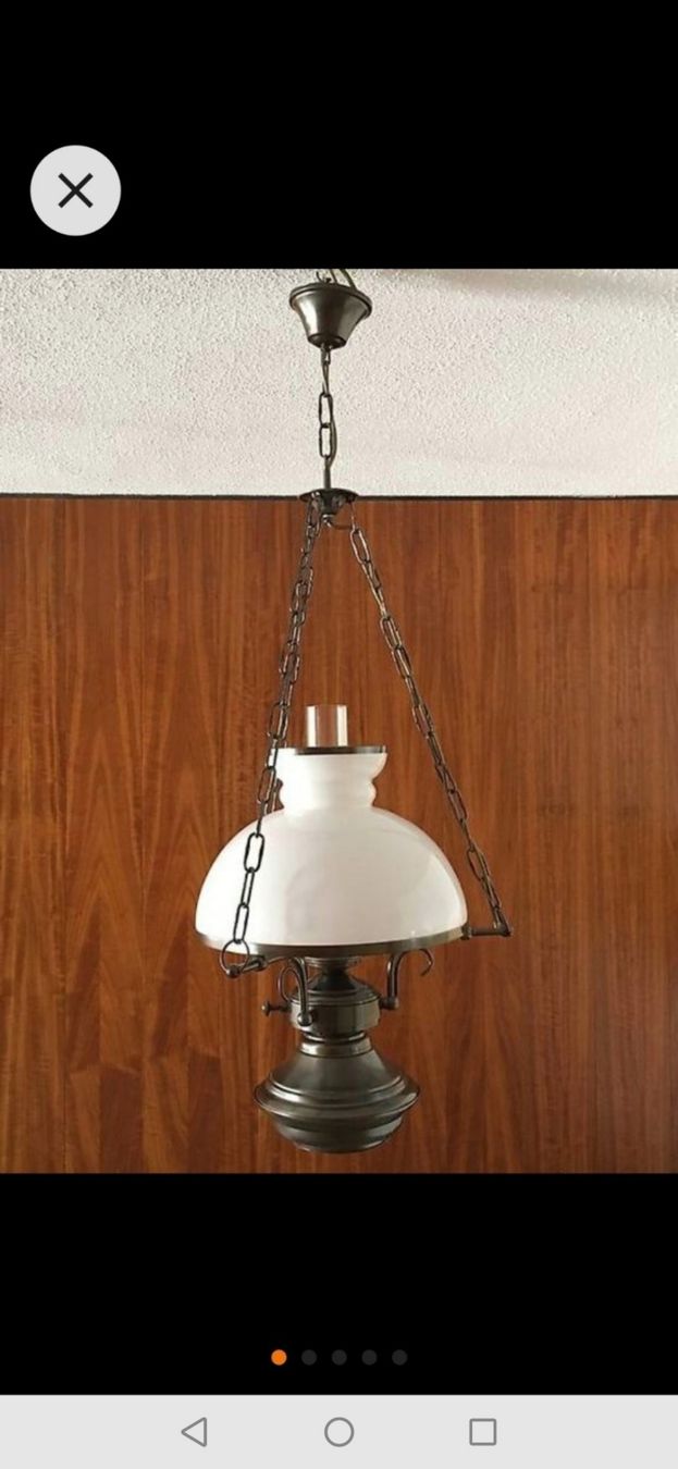 Lampadari & plafoniere: Hängelampe, Messing u. Glas, Top Zustand! – Usato da Rheinfelden venduto da Buddy53