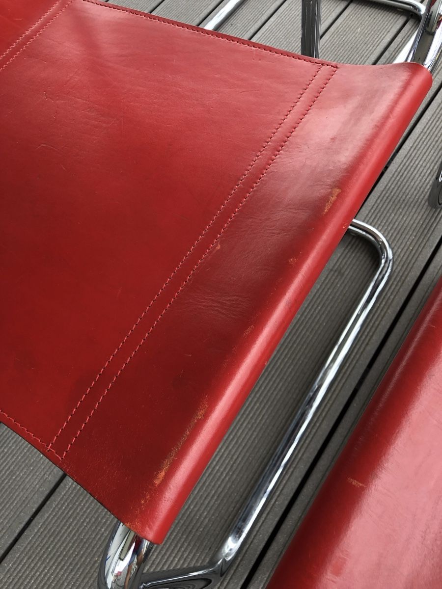 Sedie: Mobilia Italia Leder Freischwinger Rot – Usato da Fribourg venduto da ann_l9b7 8