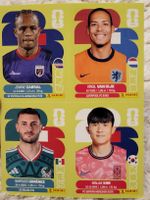 4 Panini WM 2026 Sticker: Van Dijk, Kim, Cabral, Giménez