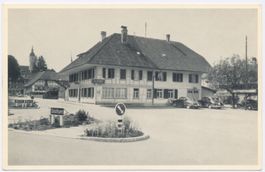 Kirchberg Restaurant zur Traube Fotokarte Oldtimer