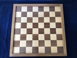 Schachbrett Brettspiel Holz Spielfeld 36x36cm guter Zustand