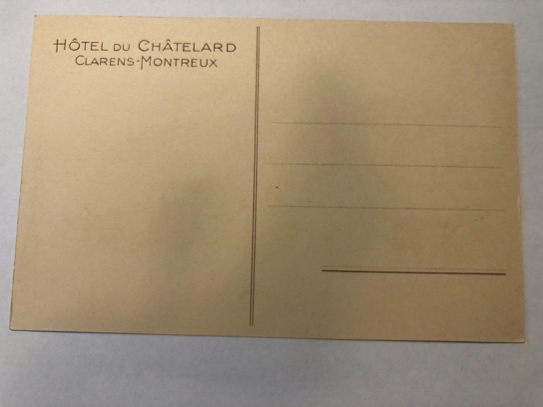 Cartes postales: Hotel du Chatelard  - Clarens - Montreux – D'occasion à Pfäffikon ZH par Waltoversand 1