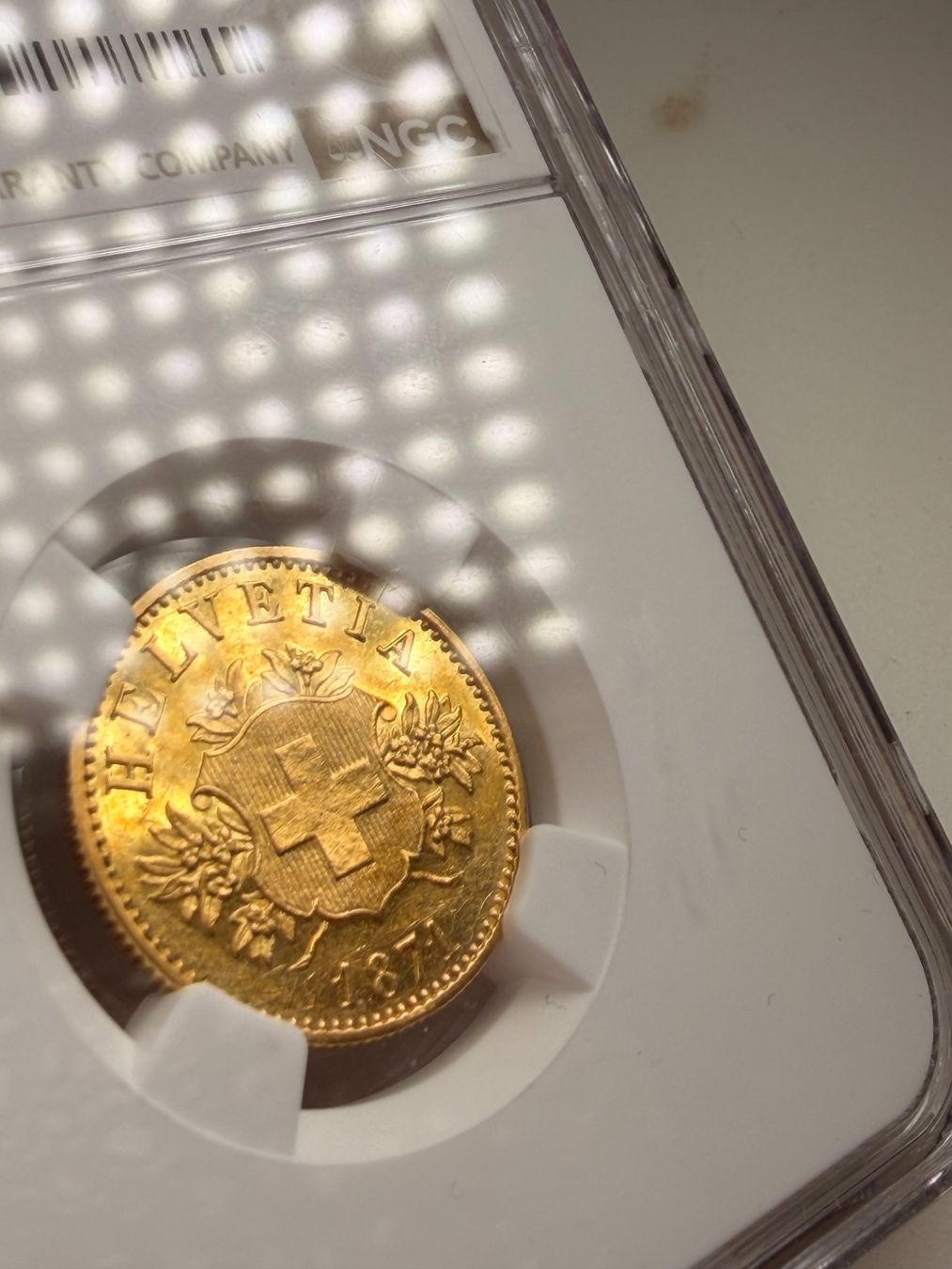 Alle Münzen: Schweiz 1871 Wappenprobe – Gebraucht aus Bern von numismatictops 3