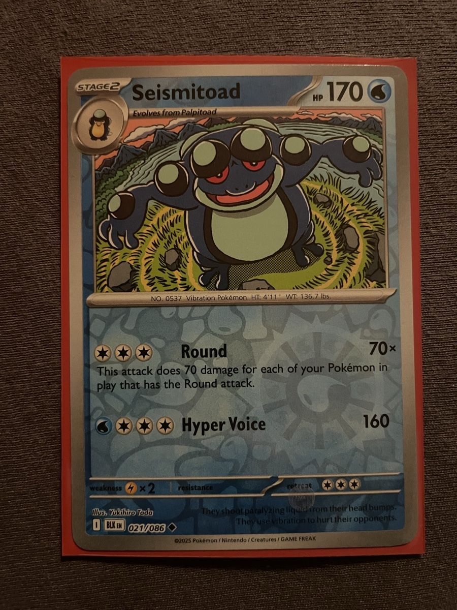 Pokémon Carte collezionabili: Seismitoad – Nuovo (secondo la descrizione) da Lenk im Simmental venduto da banane50626