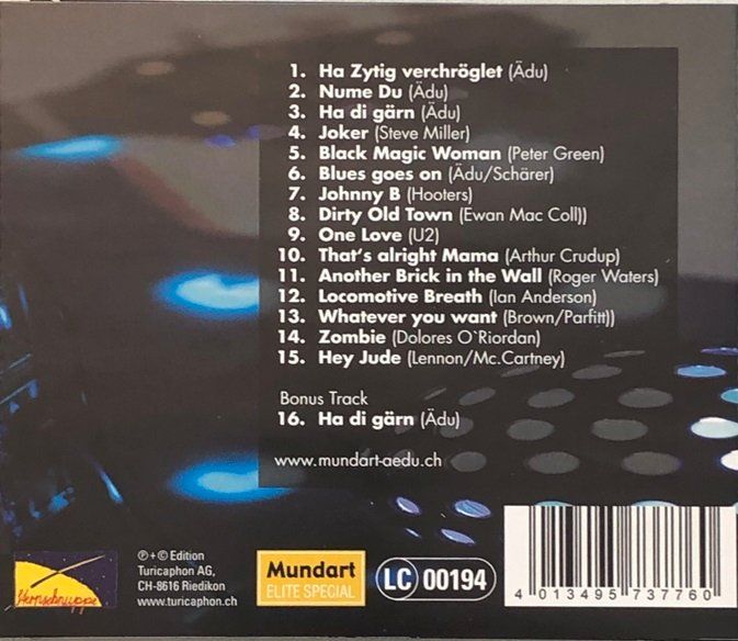 CD: Ädu - Dure bi rot ... - Live! – Usato da Grüningen venduto da azulgris 1