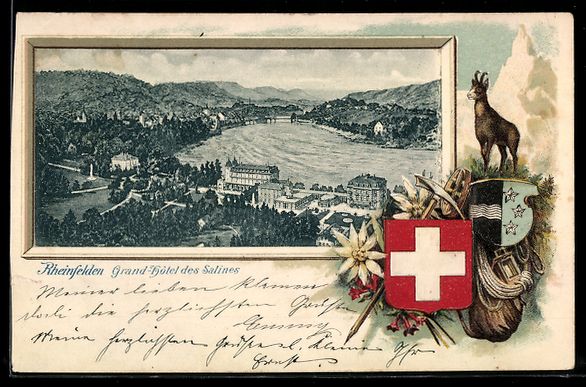 Ansichtskarten: Litho Rheinfelden, Grand-Hotel des Salin – Gebraucht aus Berlin von bartko-reher