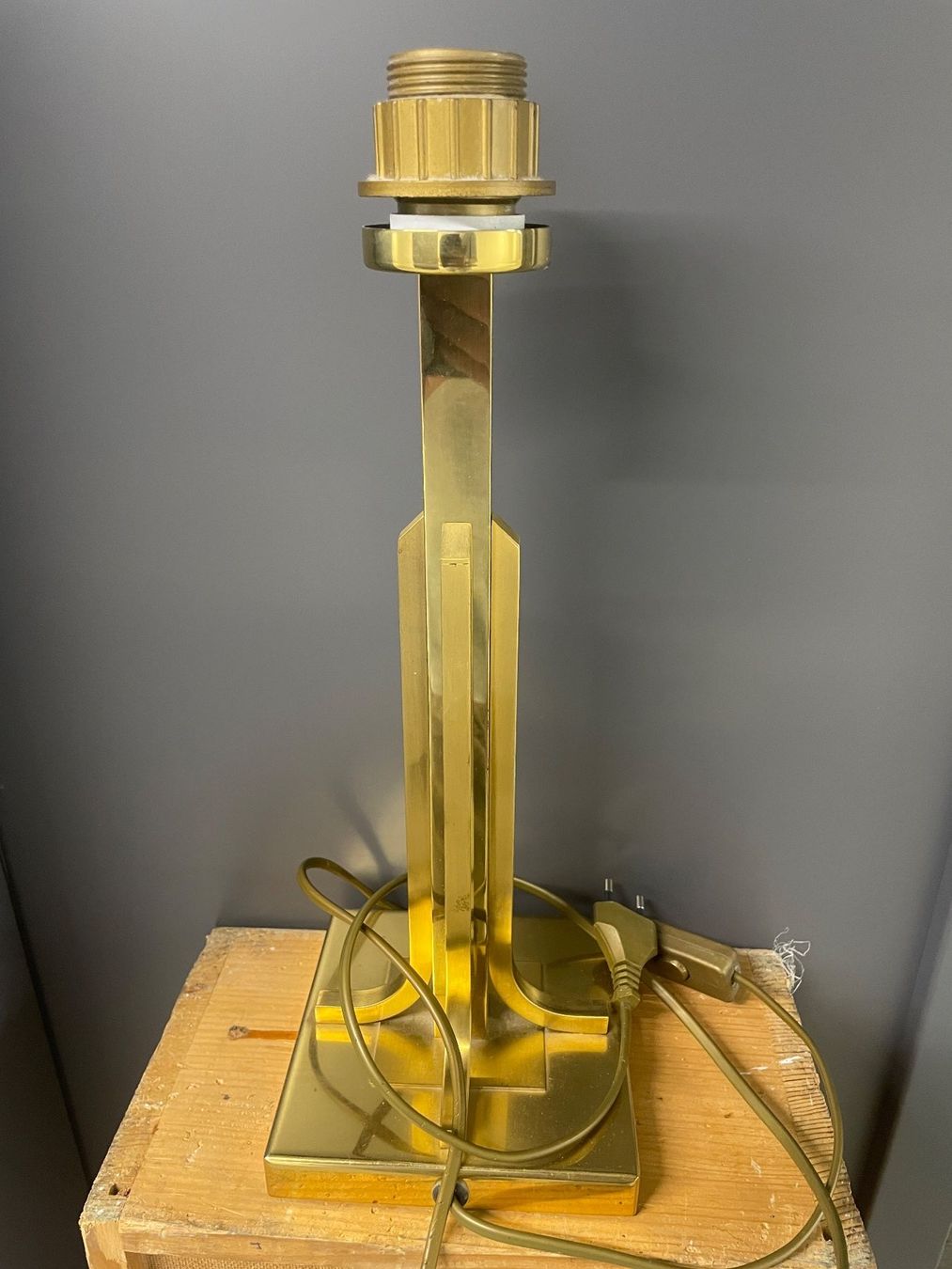 Lampade: Art Deco Messinglampe – Usato da Volketswil venduto da rubin74