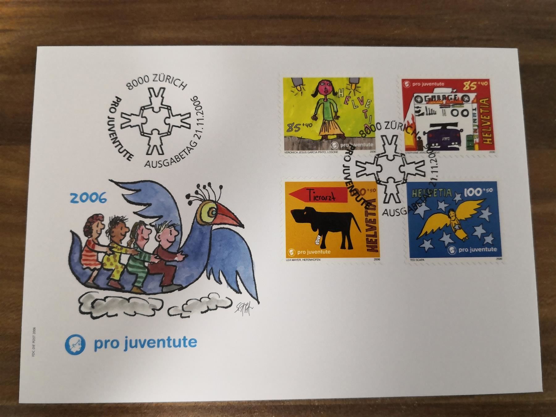 Tutti i francobolli: FDC Pro Juventute 2006 – Usato da Rickenbach SO venduto da Bytebull