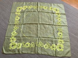 Vintage Seidenschal mit Blumenmuster 90 x 90 cm