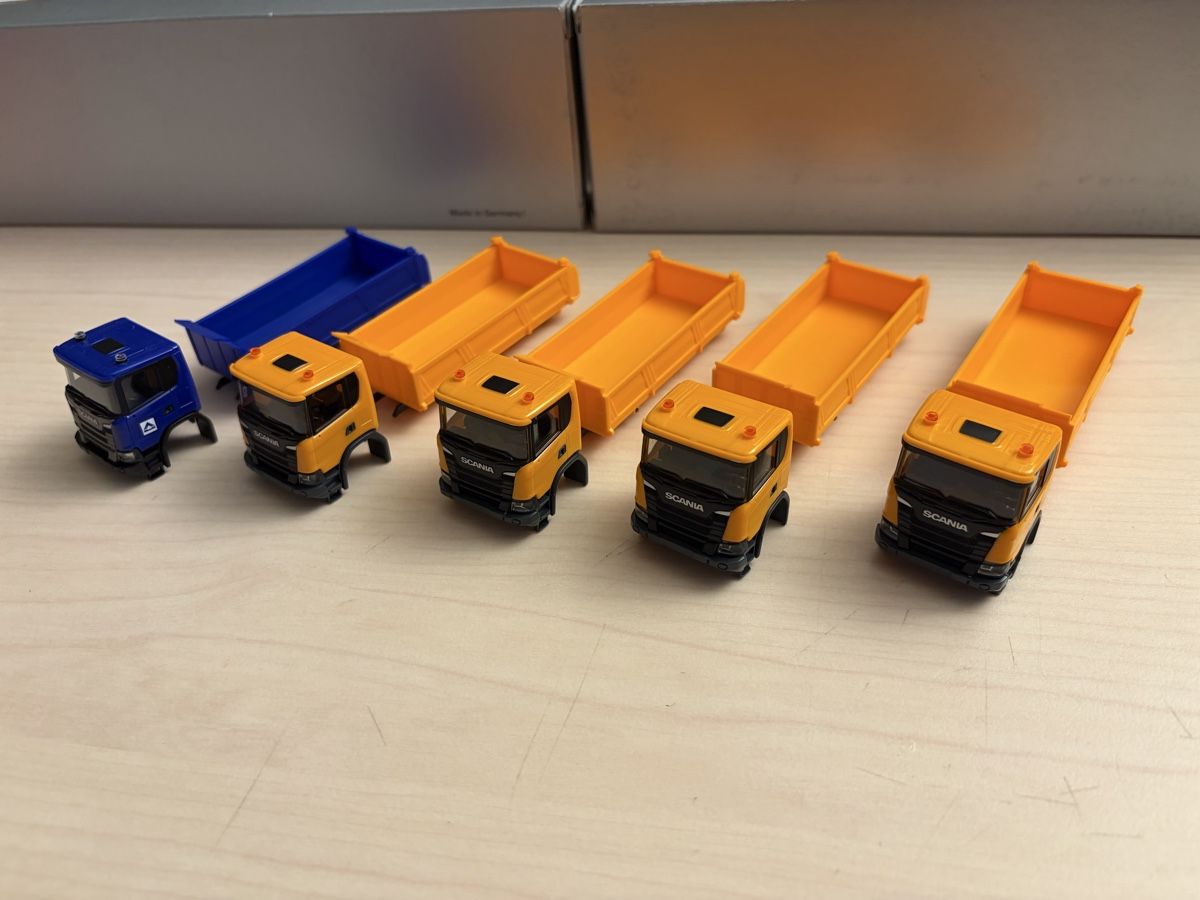Herpa Modellini d'auto: 5 x Scania Bastelkonvolut  – Nuovo (secondo la descrizione) da Felben-Wellhausen venduto da Mobil01