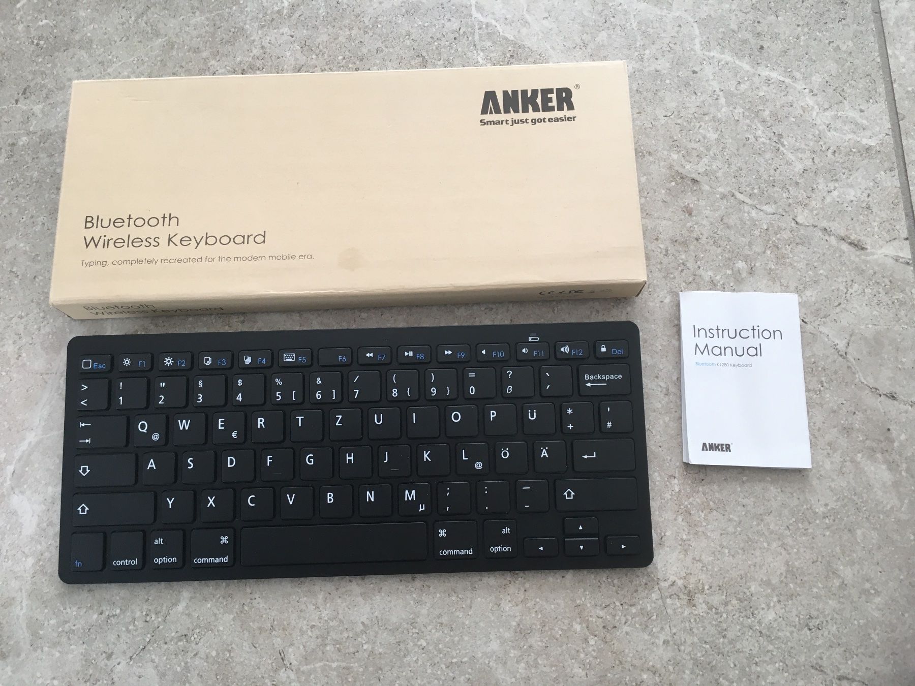 Tastiere: Anker Bluetooth Tastatur - Neu - Layout Top! – Nuovo e nell'imballaggio originale da Gächlingen venduto da Tara_devi
