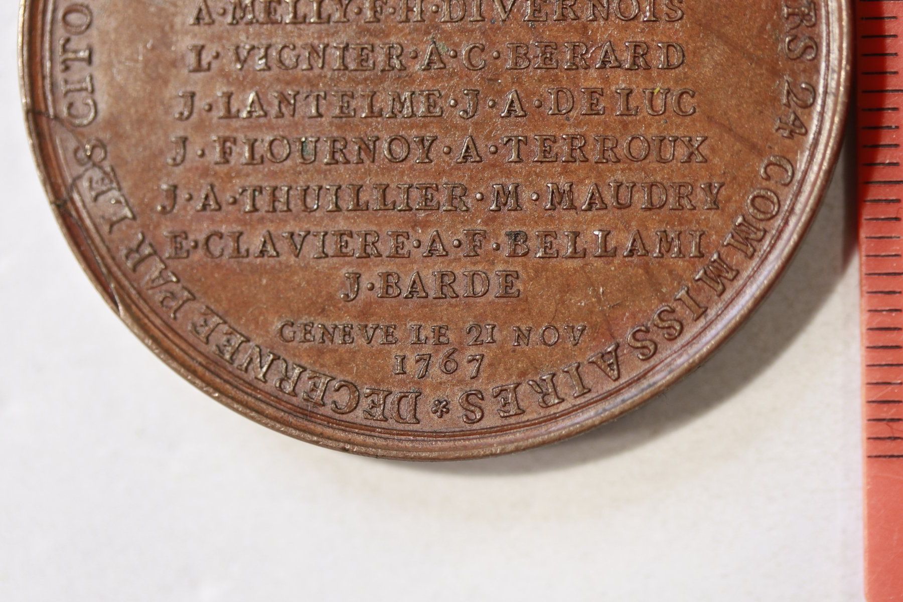 Medaillen: Medaille GENEVE 1767 – Gebraucht aus La plaine von 762 3