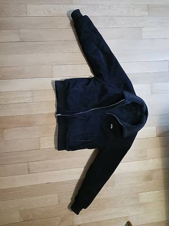 arte antwerp | corduroy & teddyjacket black/black | grösse S