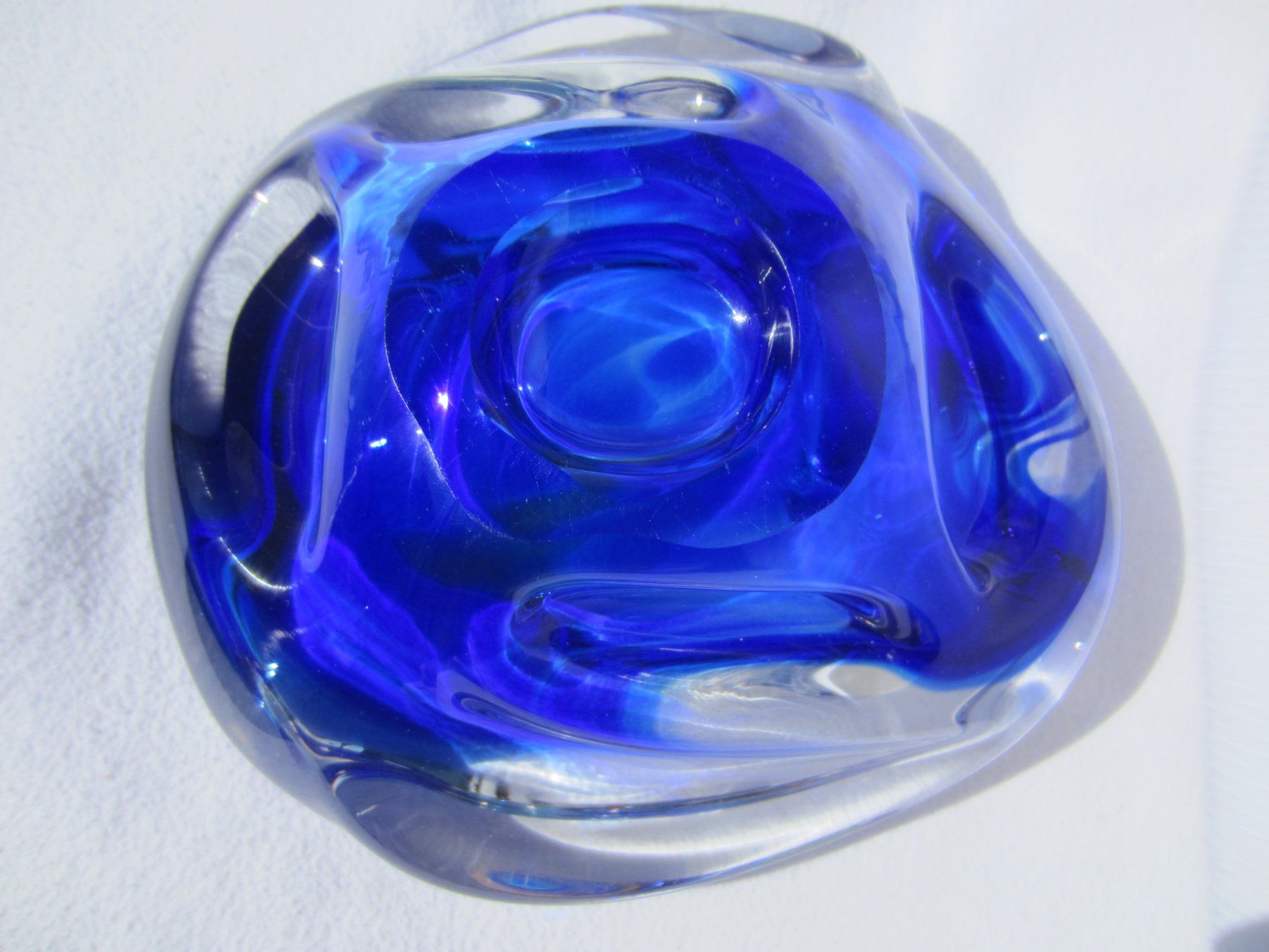 Murano Schalen: MURANO Schale blau massiv 15.5 x 5.5cm – Neu (gemäss Beschreibung) aus Sursee von Tschiger 4